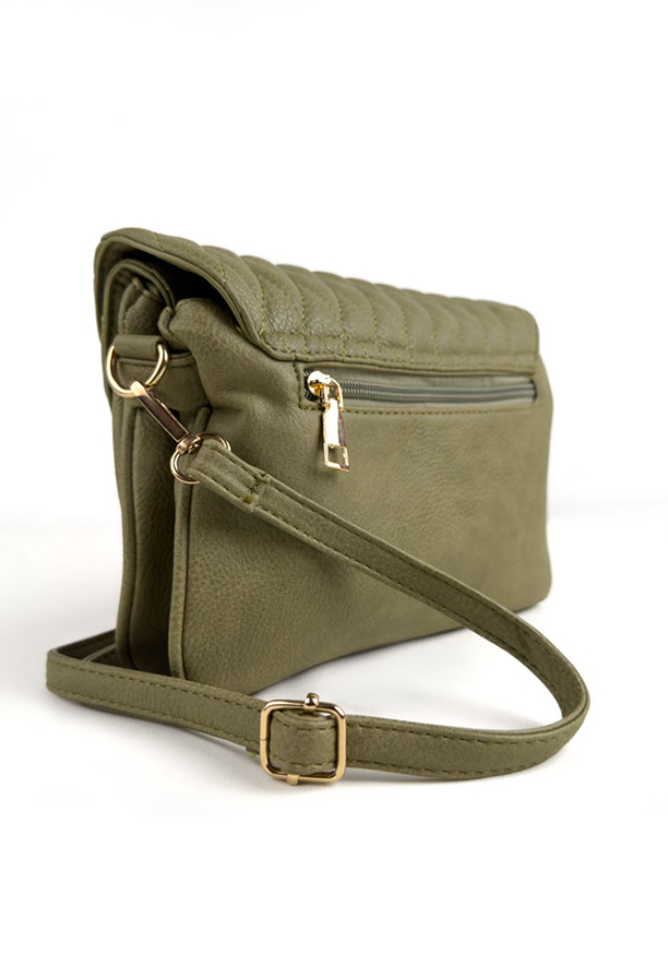 LIGHT GREEN TRENDY SIDE BAG